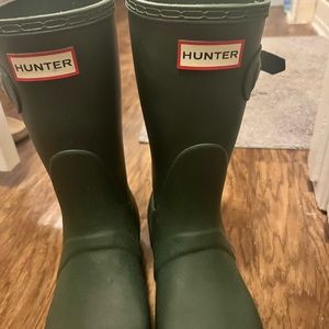 Green Hunter boots